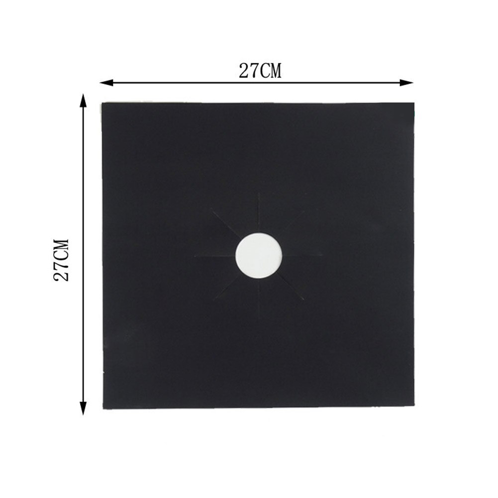 Protecteur antiadhésif et réutilisable pour cuisinière à gaz,tapis de revêtement, feuille d'aluminium, protection pour brûleur, ustensiles de cuisine, 4 pièces