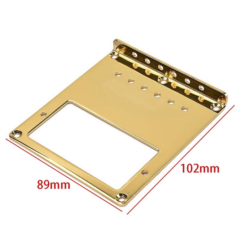 Top Loader Guitar Bridge Plate for Fender Telecaster TL Electric Guitar Pickup Replacement Parts Accessories (Gold)