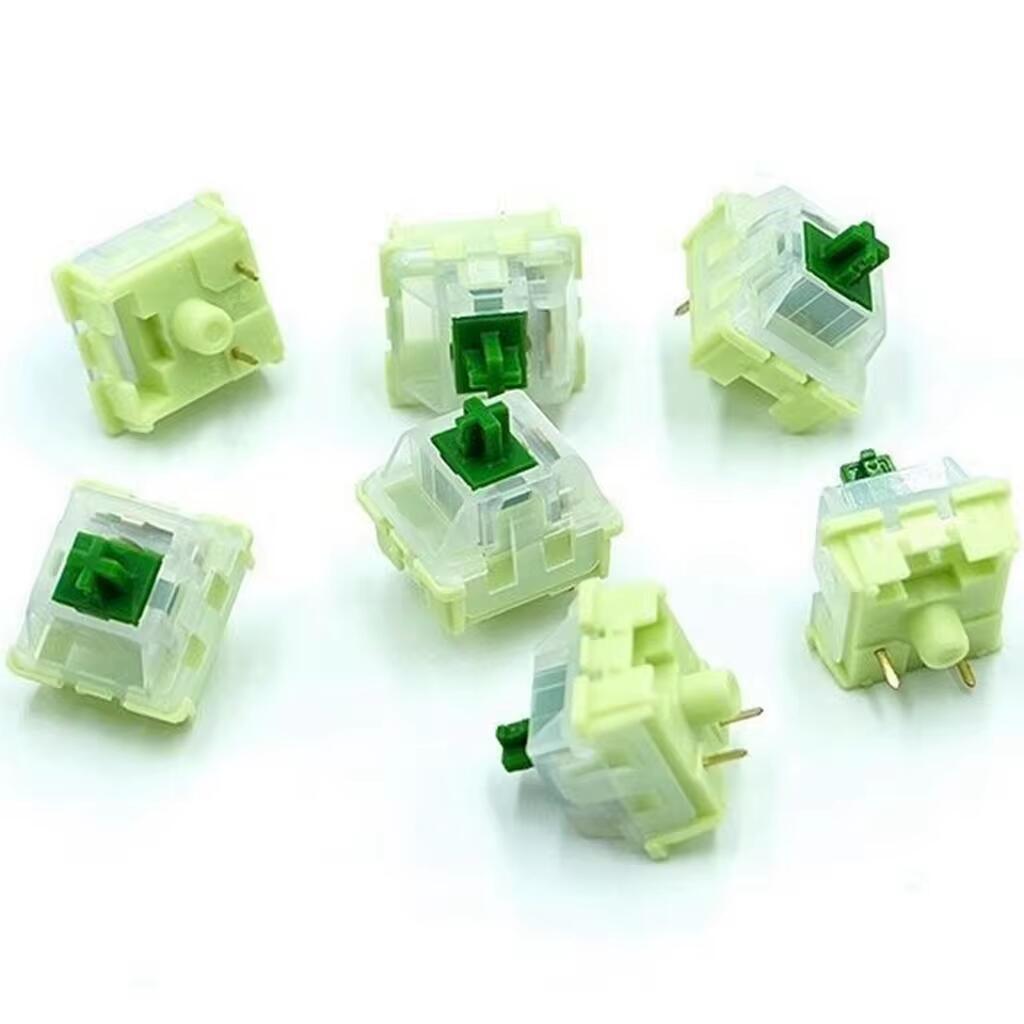 GGBOY Matcha interruptor verde 40g 3 pines POM PA66 interruptores de teclado mecánico lineal personalizado lubricación de fábrica RGB SMD interruptor para juegos