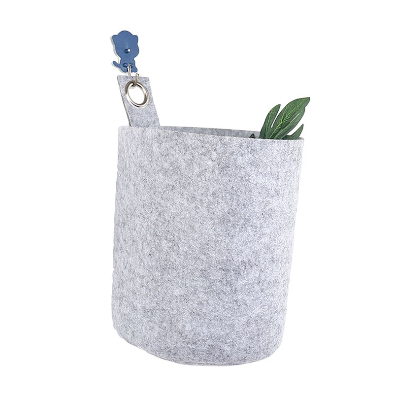 Felt Fabric Storage Home Desk Plant Flowers Pot Holder Bags Multifunction Home Pouch Bags Hangable Felt Pen Holder