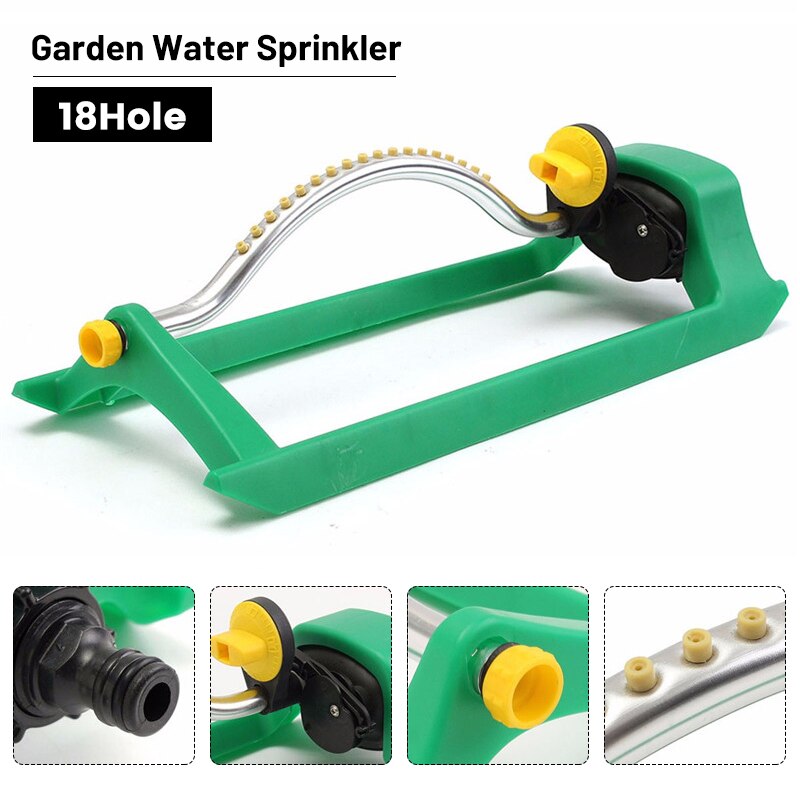 18 Gat Tuin Gazon Sprinkler Automatische Roterende Oscillerende Water Sprinkler Tuin Gazon Water Sproeier Tuin Irrigatie Tool