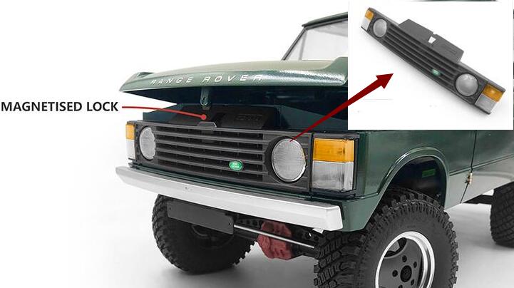 Wielen/grille/spiegel/bumper/voorbumper 1/10 schaal rc speelgoed vrachtwagen rover arrangement 4wd optionele onderdelen