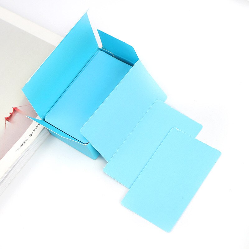 100pcs/box Color Word Card Blank Kraft Paper Handwritten Card Message Thank You Cards Label Bookmarks Learning Cards
