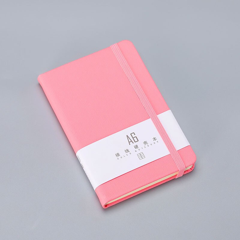 A7 bærbare bærbare lommer notesbog mini bærbare virksomheder notebook papirvarer tyk notebook kvindelig lille notesbog  a6: A6 lyserøde