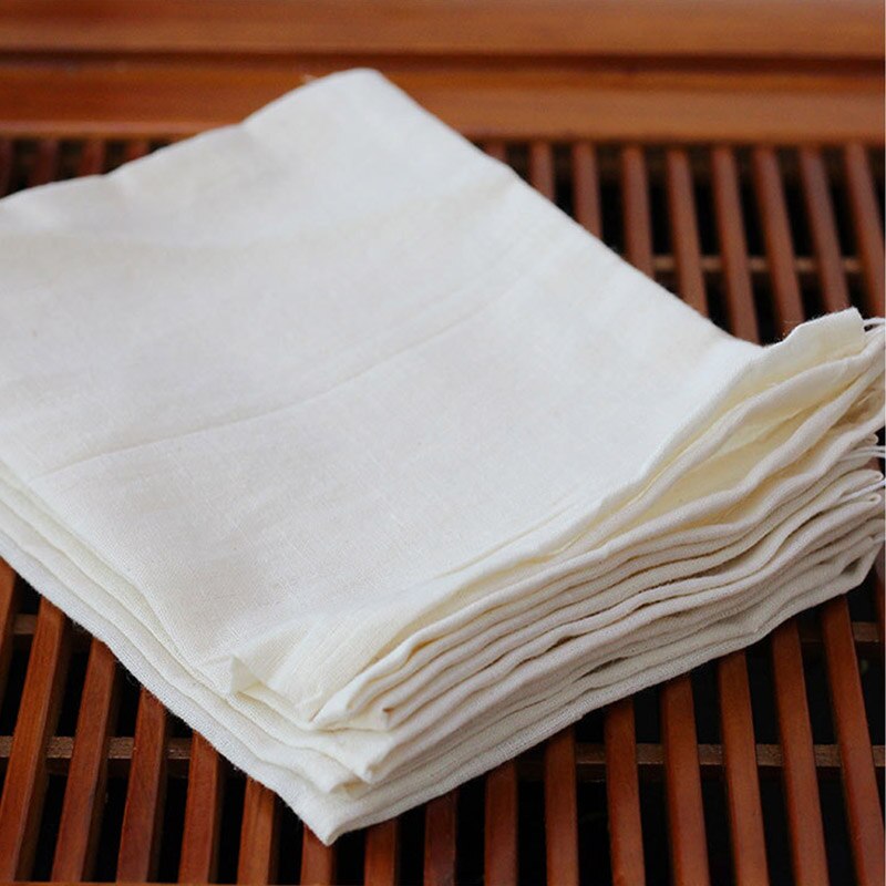 10Stck 13x18CM Einweg Warme Weiße Leere Duftenden Tee Taschen Multifunktions Wiederverwendung Kordelzug Tasche Baumwolle Garn Tee Filter Taschen: Ursprünglich Titel