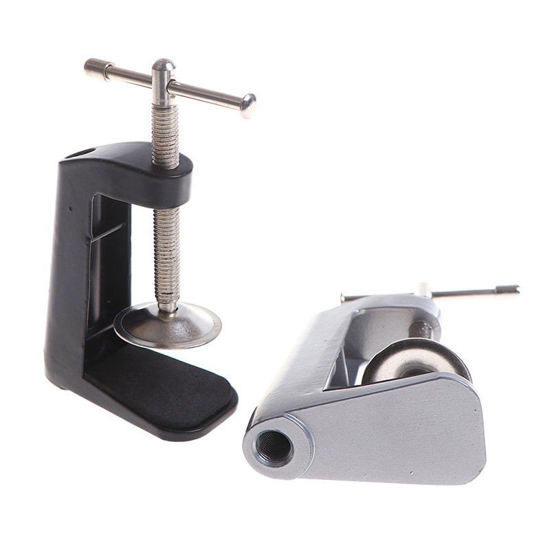 Stainless Steel Table Lamp Clamp Desk Anti Slip Tools Hardware Swing Arm Fixed Base Home Bracket Holder Portable Accessories