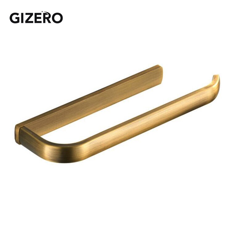 GIZERO Bathroom Towel Rack Solid Brass Towel Bar Antique/Chrome/Brush/Golden Towel Holder Hanger Wall Mounted ZR2225: Antique