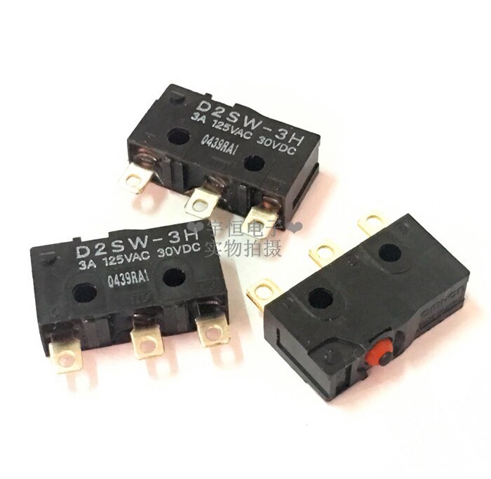 3Pcs Omron D2SW-3H D2SW3H Micro Switch