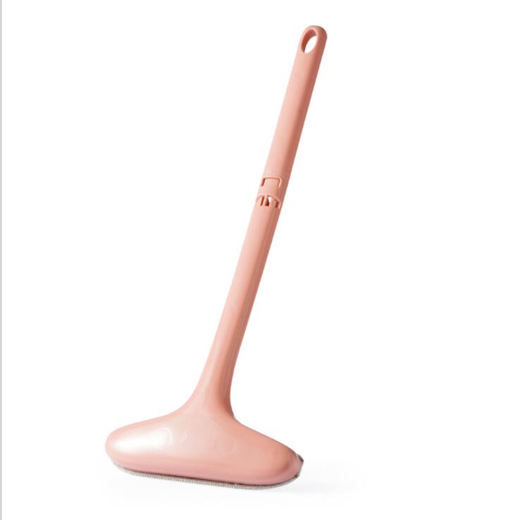 1pcs Fly Mosquito Window Mesh Screen Brush curtain Net wipe Cleaner Carpet brush Home Retractable Long Handle Cleaning Tools: Pink