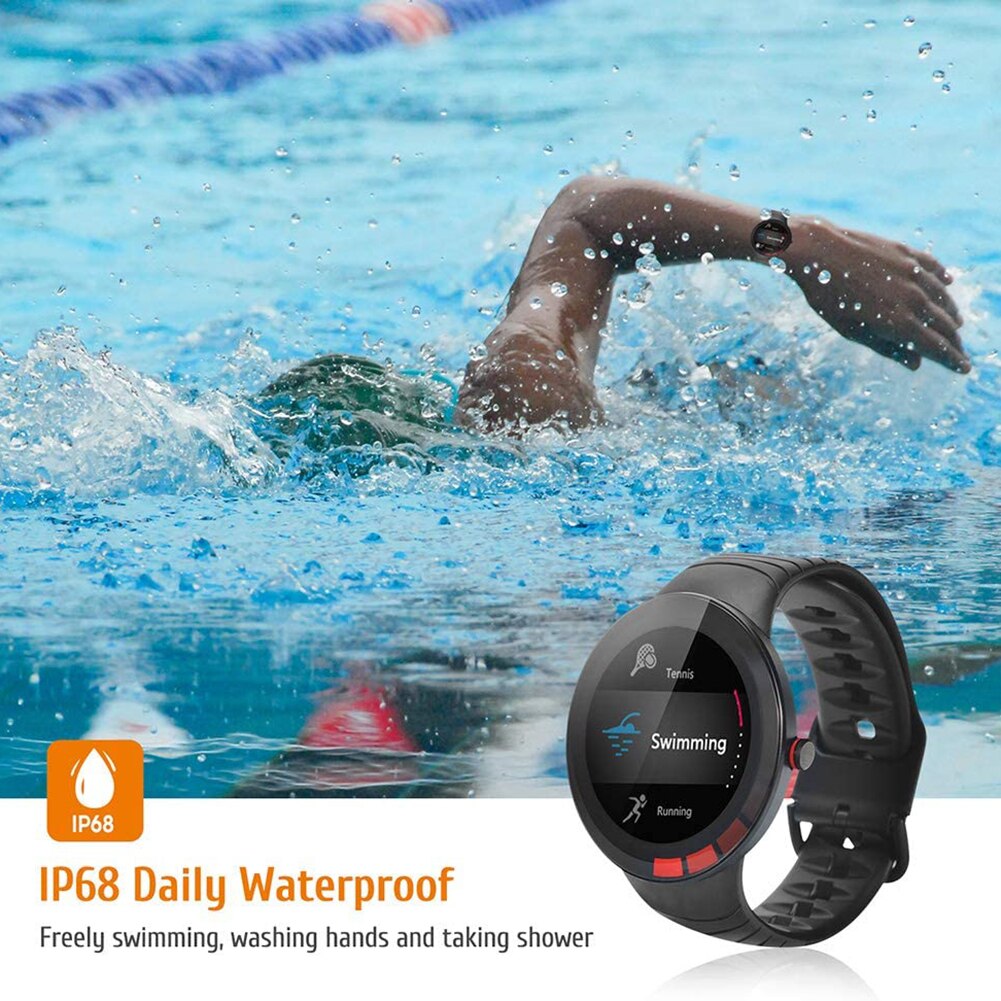VODOOL Smartwatch - 1.28" Touchscreen - Fitness Tracker - Heart Rate & Sleep Monitor - Alloy Case