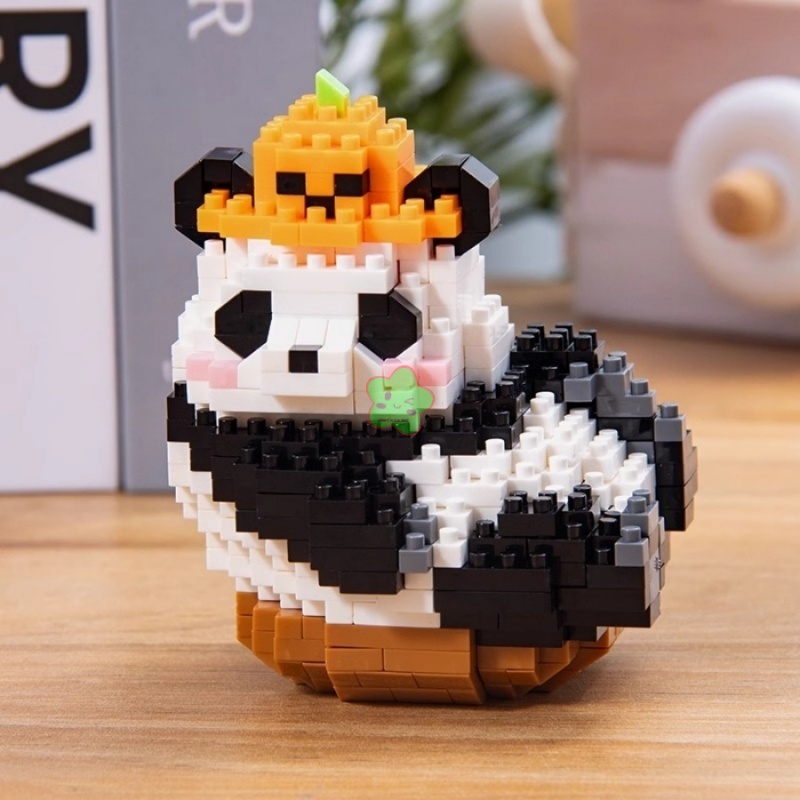 DIY Assemable Animal Cute MINI Chinese Style Animal Panda Building Block Educational Boy Toys For Children Model Bricks