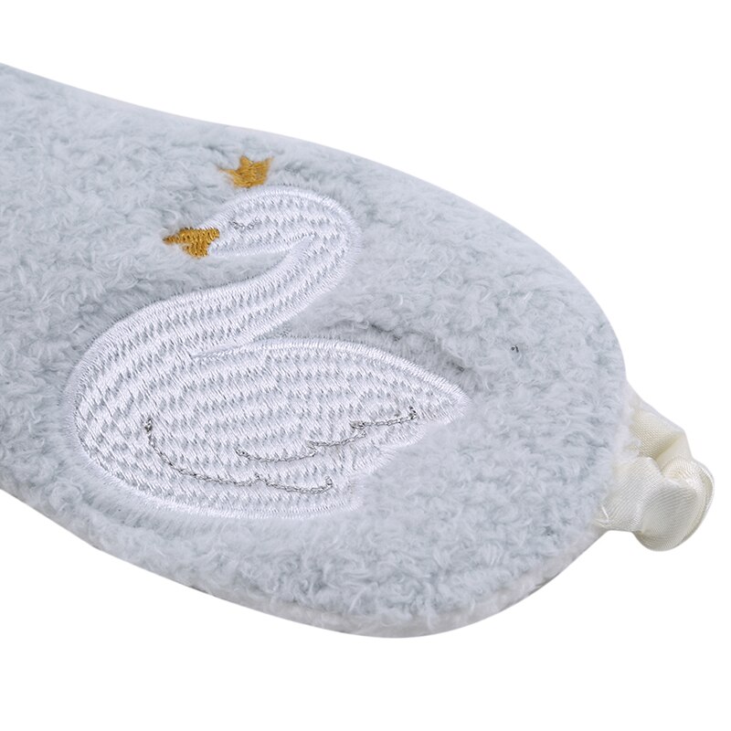 Eyes Care Tool Swan Eye Mask Sleeping Mask Plush Eye Shade Cover Blindfold Eyeshade Travel Home