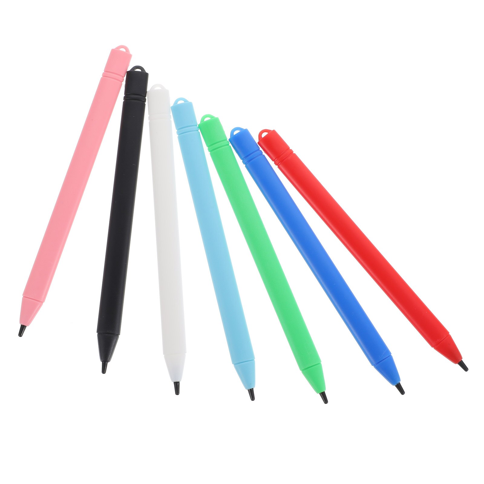 7pcs LCD Writing Panel Stylus Pen Plastic Tablet Pen for Drawing Writing