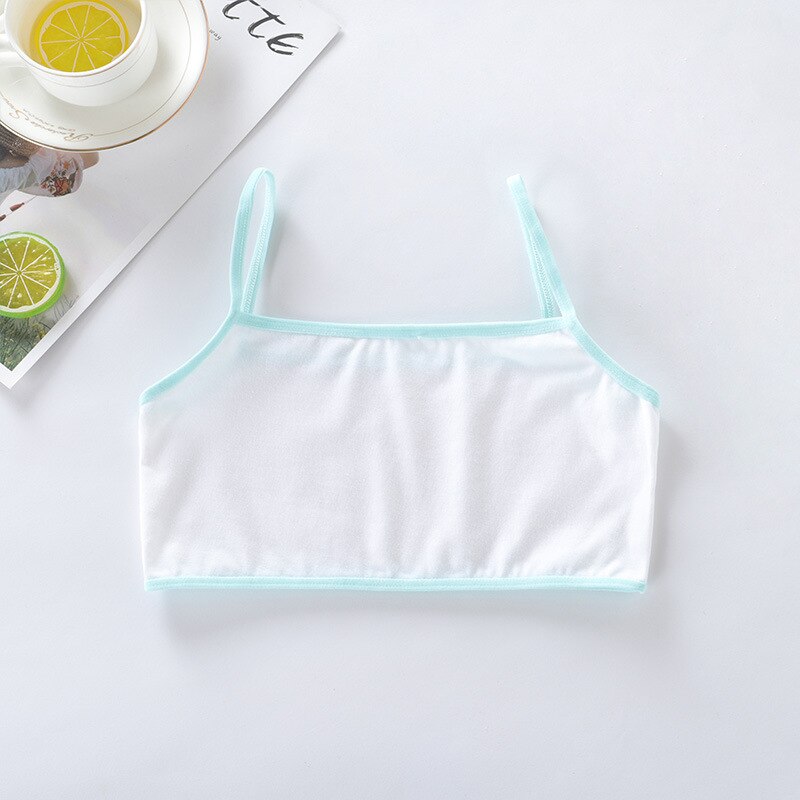 4Pcs Girls bra vests student developmental children girls bra cotton sling tube top teen underwear puberty training bra
