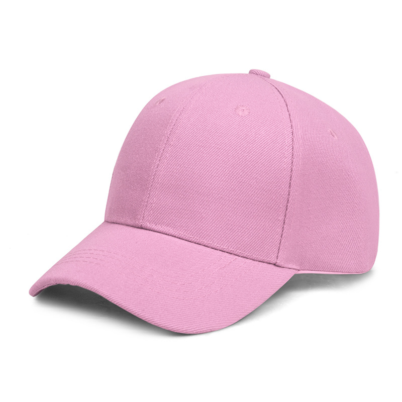 Solid Baseball Cap Goedkope Dames Heren Zomer Herfst Lente Zonneklep Hoeden Gele Caps: Roze