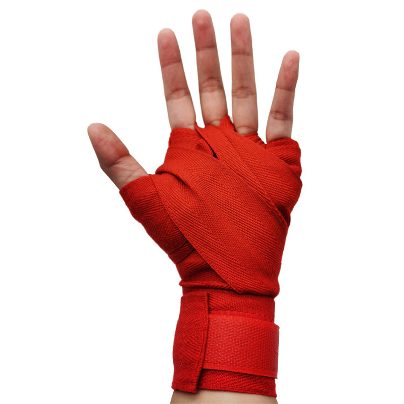 2 ruller, 1.5/2/3/5m bomullsboksebandasjer, sportsstropp, sandahansker, mma-håndhansker, bandasjebelte, bandasje til konkurranse