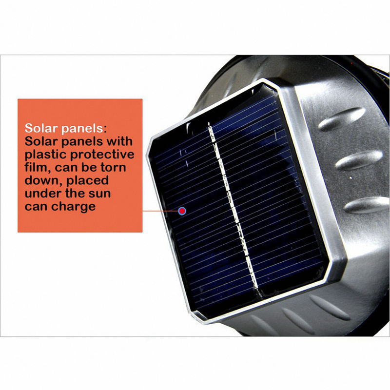 Linterna Solar modo 5 mano manivela Dinamo 36 LED recargable luz de emergencia, Camping luz Ultra brillante linterna de LED-Camping