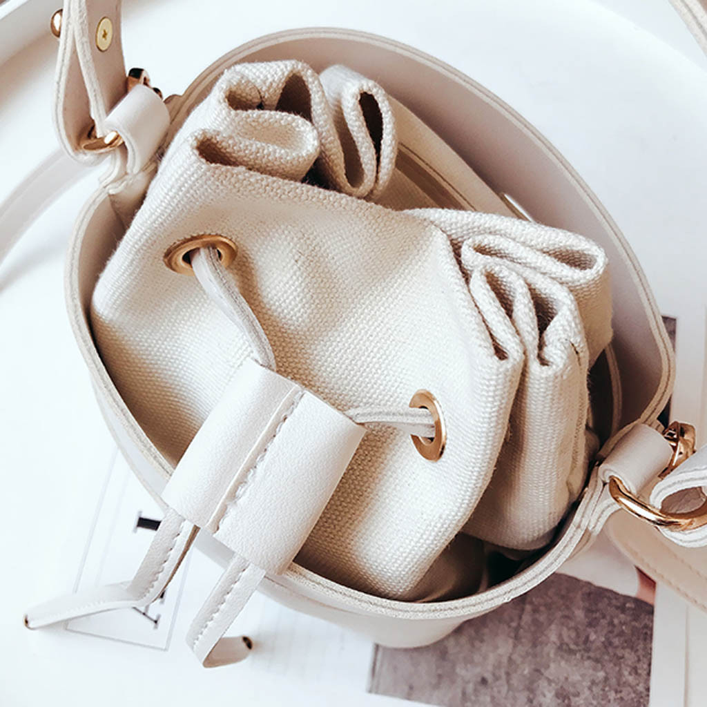 MOLAVE sacs à main seau femmes sacs sac creux multi-fonction et multi-couche sacs à main dames crossbody paquets 9328