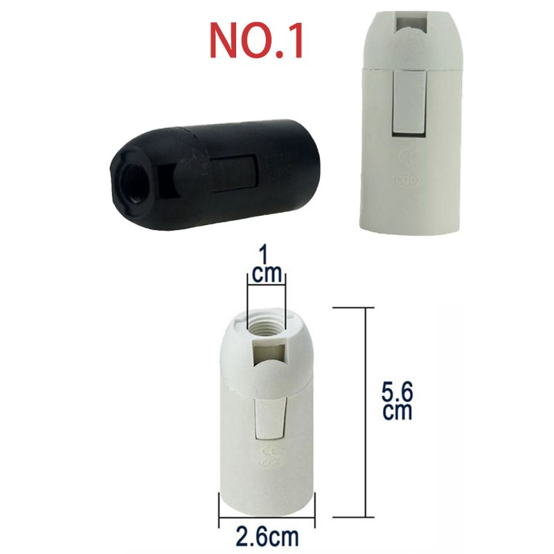 Screw E14 E27 LED Light Bulb Lamp Base Cap Power Holder Electric Pendant Socket Lamp Shade Converter 220V 110v: Beige / 2G7