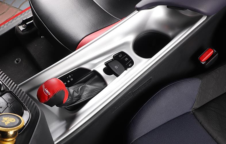 Panel de Cambio de marchas de fibra de carbono para coche Toyota CHR C-HR, consola Central Interior de coche, moldura de ABS, y LHD RHD , 1 unidad