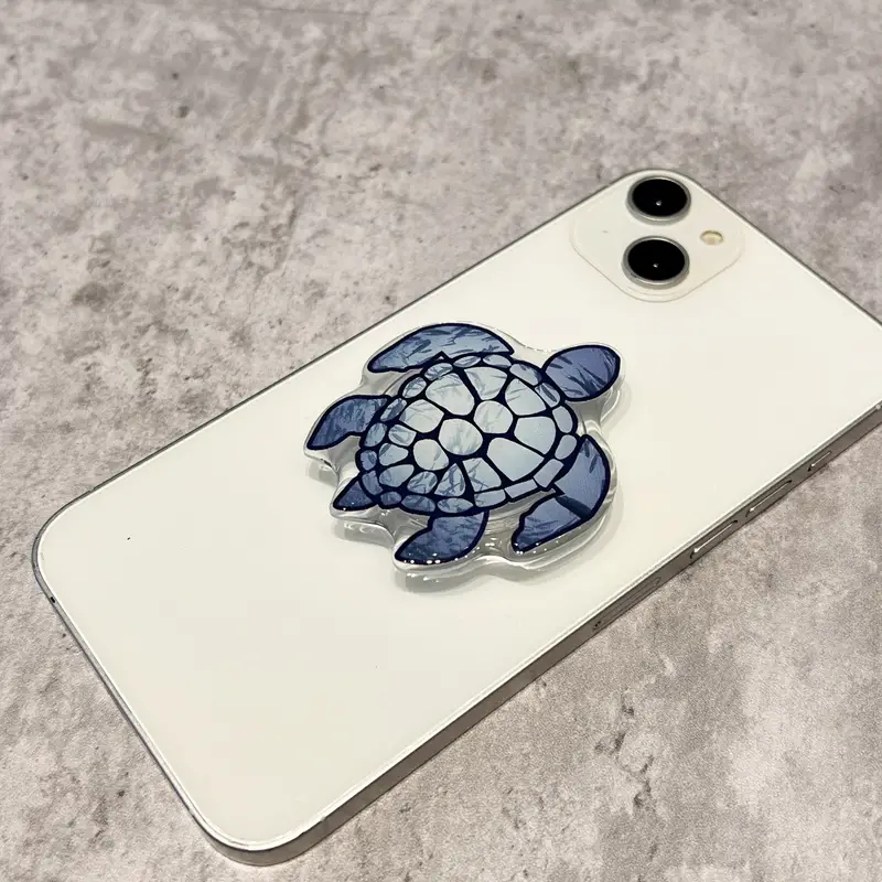 Ins Zeeschildpad Paar Telefoon Griptok Grip Tok Houder Ring Cadeau Voor Iphone Accessoires Koreaanse Mooie Opvouwbare Telefoon Stand Houder