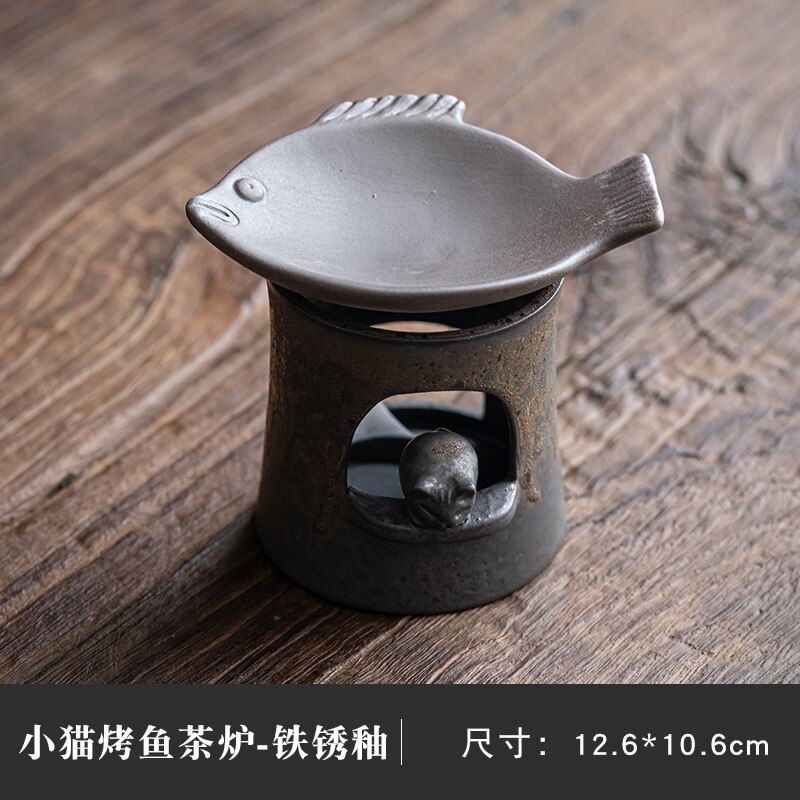 Poêle à thé en céramique, Mini encens de thé cuit au four, encens de séchage, encensoir saveur de thé, cuisson d&#39;huile essentielle, bougie accessoires de thé: 02