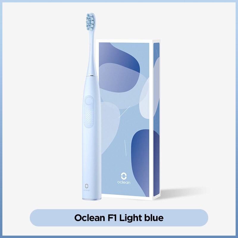 Oclean F1 Sonic Elektrische Tandenborstel Usb Snel Opladen 30 Dagen Batterij Leven Volwassen Ultra Sonic Tandenborstel Met 3 Schoonmaken modi: Light blue