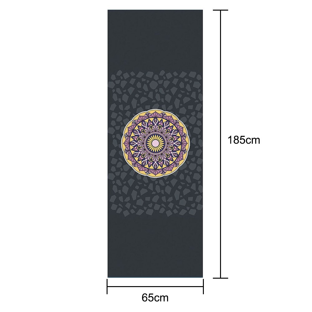 Portable Antislip Microfiber Gedrukt Yoga Mat Handdoeken Zachte Fitness Deken Workout Sport Reizen Thuis Yoga Mat Quick-drogen