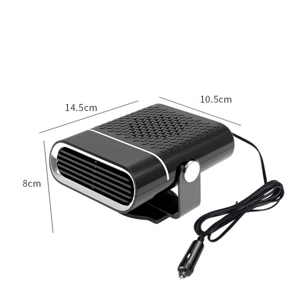 Car Heater 12/24V 150W Universal Automobile Windshield Defogger Defroster 360 Rotatable Vehicle Windscreen Demister for Winter