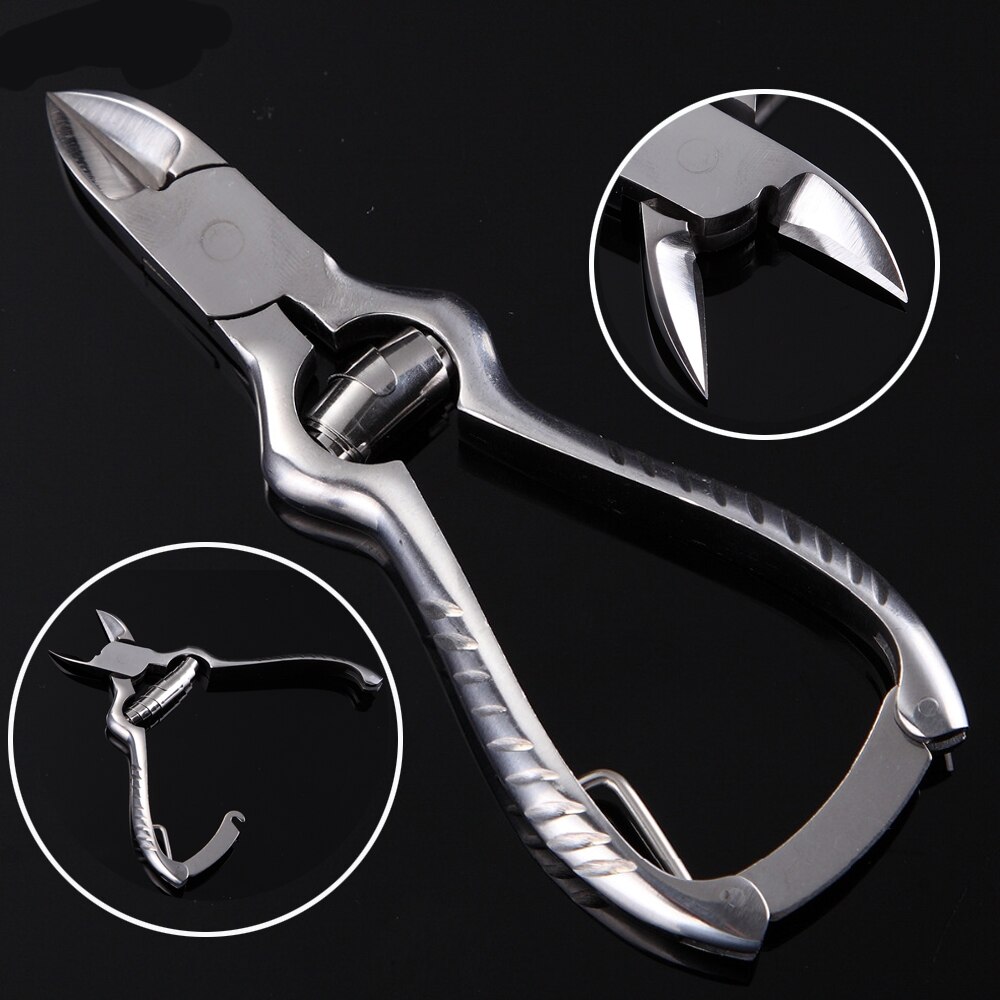 BQAN Nail Art Rvs Cuticle Nipper Clipper Cutter Schaar Dode Huid Remover Pedicure Tool