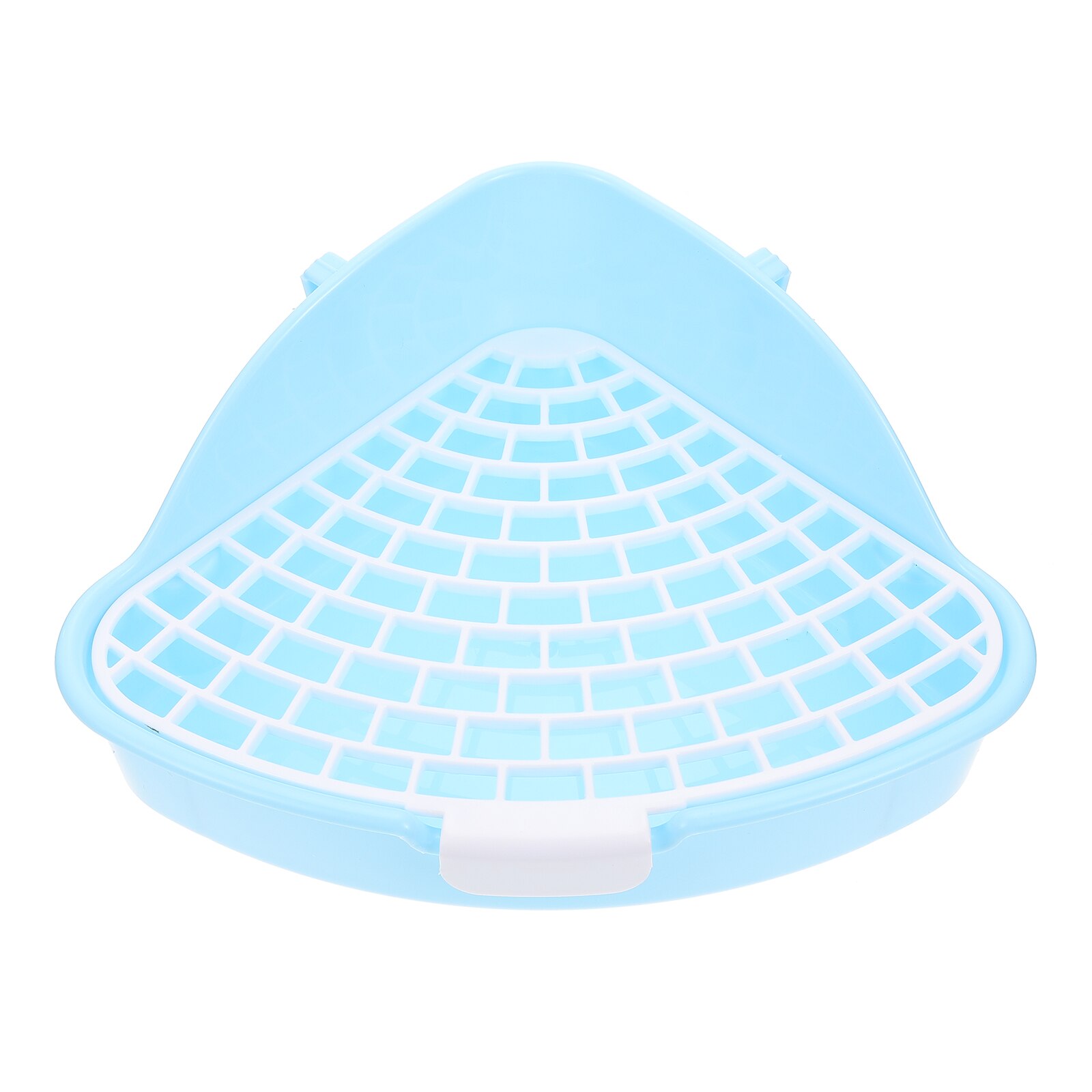Small Animal Triangle Toilet Potty Trainer Pet Training Corner Litter Tray: Blue