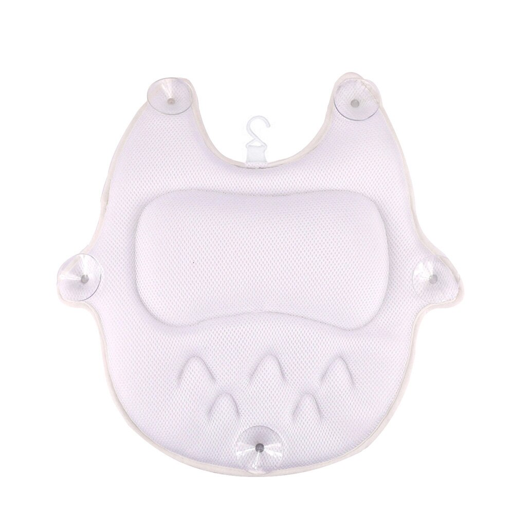 Cómodo cojín reposacabezas bañera cuello almohada en forma de búho bañera almohada baño cojín antideslizante ventosa Spa