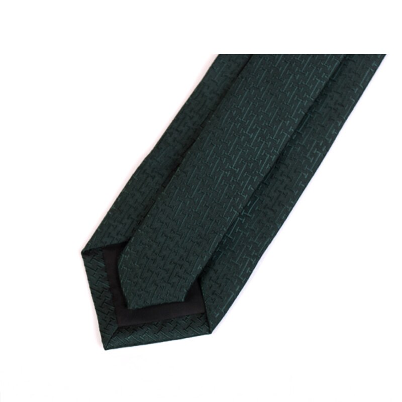 Gentleman Business Neck Tie Dark Green 7CM Tie For Men Business Suit Work Necktie With Box