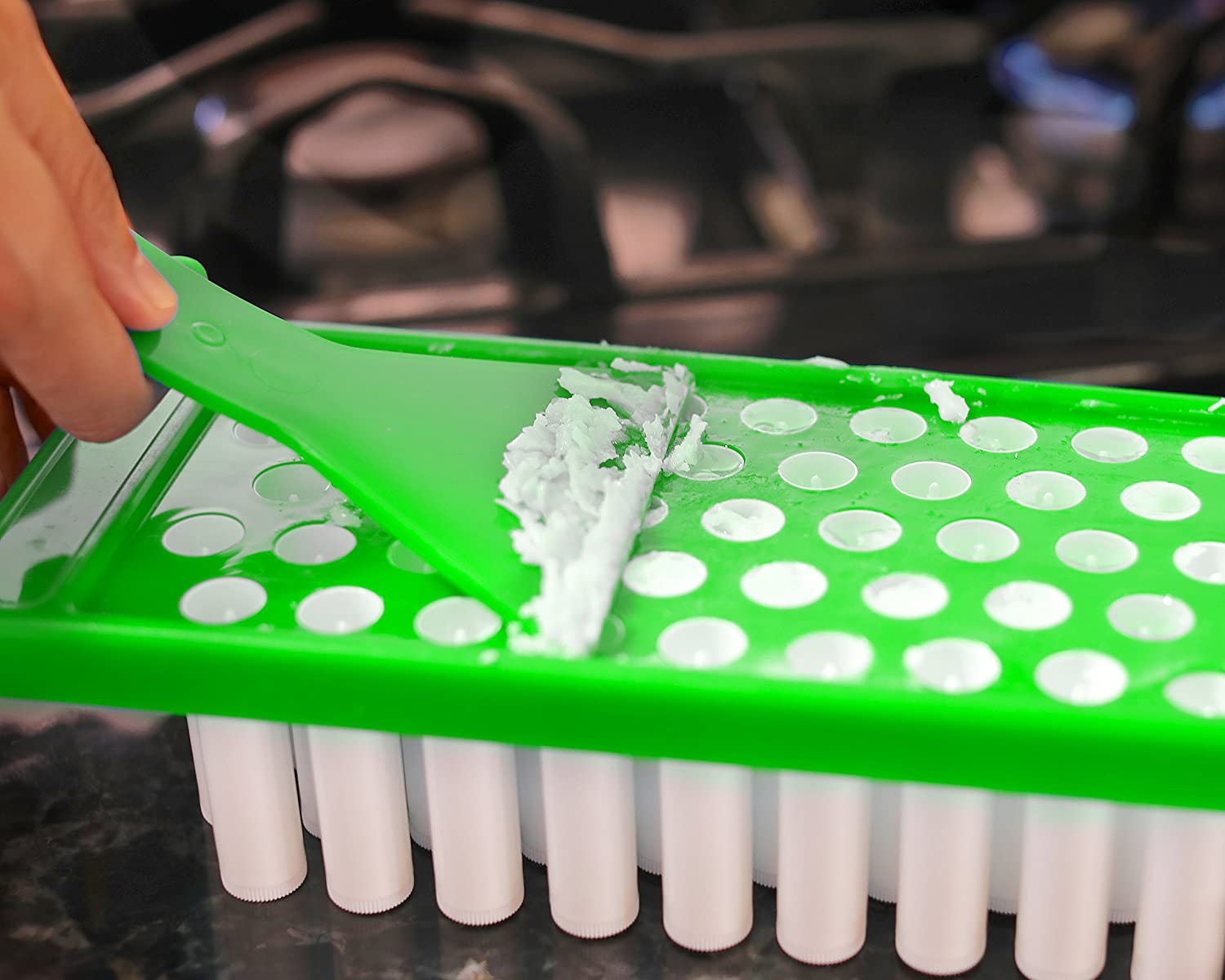 Lip Balm Filling Tray And Spatula Set - Fast And Easy To Use - Instantly Fills 50 Lip Balm Containers (sold Separately) -