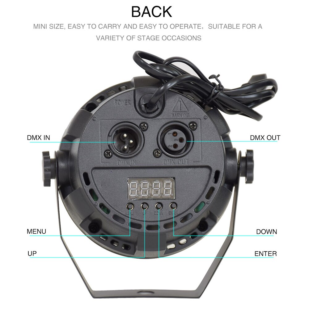 Mini Disco Licht 12X3W Led Par Rgbw Dmx Lier Wassen Party Stage Lighting Effect Stroboscoop Beam Kerst