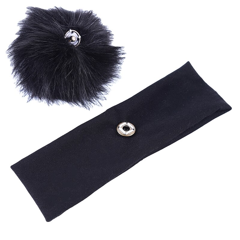 Kinderen pompons hoofdband meisjes winter katoenen elastische haarbanden tulband voor kinderen bal haaraccessoires meisjes