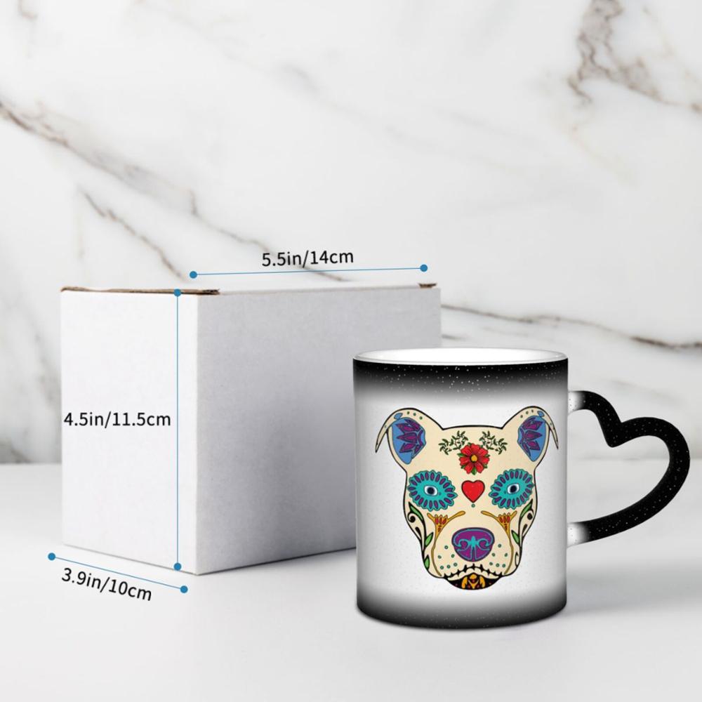 Pit Bull Sugar Skull Bulldog coffee K mugs glass cups tazas set kubek christmas kubki drinkware disposable solo holder donut