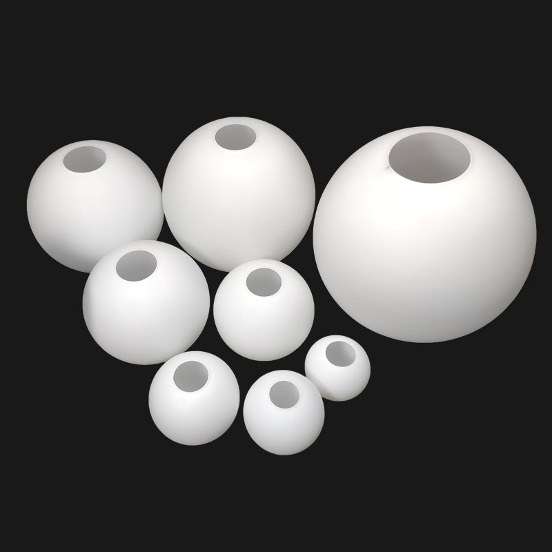 Wit glazen lampenkap, melkachtige bol lampenkappen passende lamp, D10cm D12cm D15cm D20cm D25cm ronde lichtafdekking, Pantalla Lampara