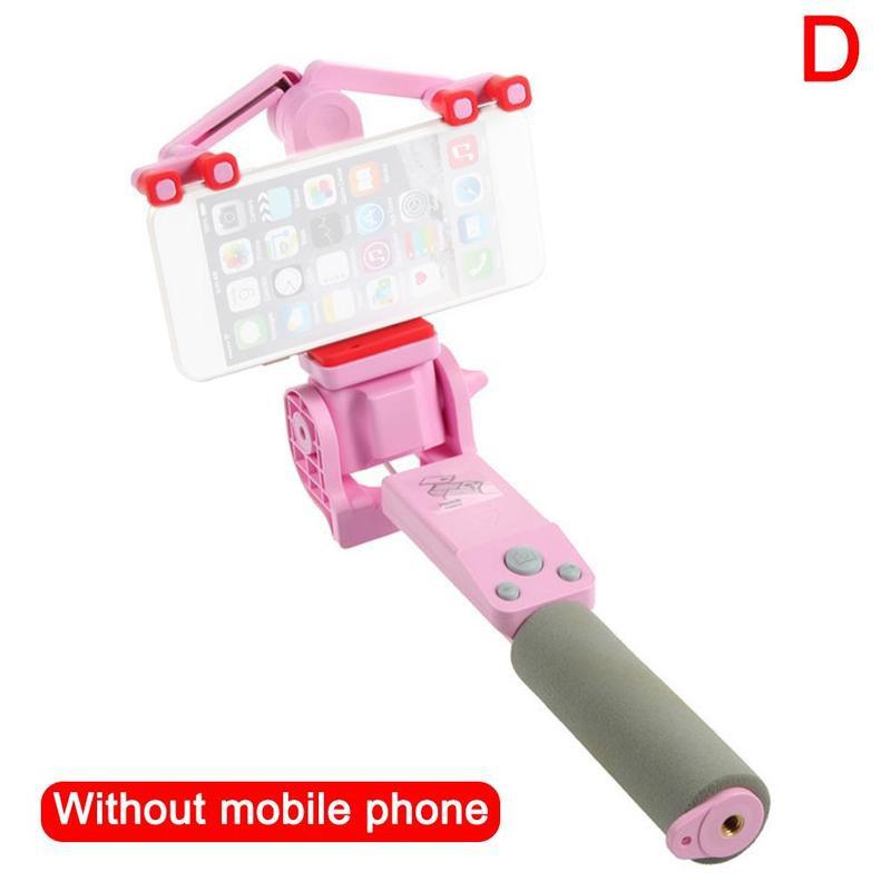 1Pc Smart 360 Rotating Selfie Stick Smart Draadloze Selfie Om Graden Stick Uitschuifbare Elektrische Cm Bluetooth 360 Breidt 100 k4S7: pink