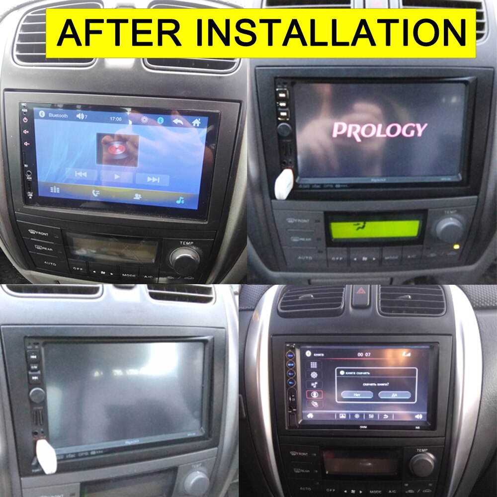 Fascia de 2 Din doble para MAZDA MPV, kit de montaje de tablero de Radio Panel para estéreo y DVD de Premacy, molduras de instalación de reajuste de placa CD, bisel de Marcos