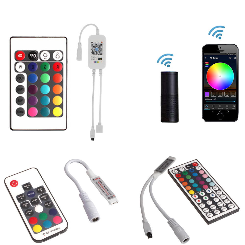Dc 12V Bluetooth Wifi Draadloze Rgb Controller Muziek Ir Rf Led Verlichting Strip Remote Controller Voor Rgb Led Strips verlichting 5050 2835