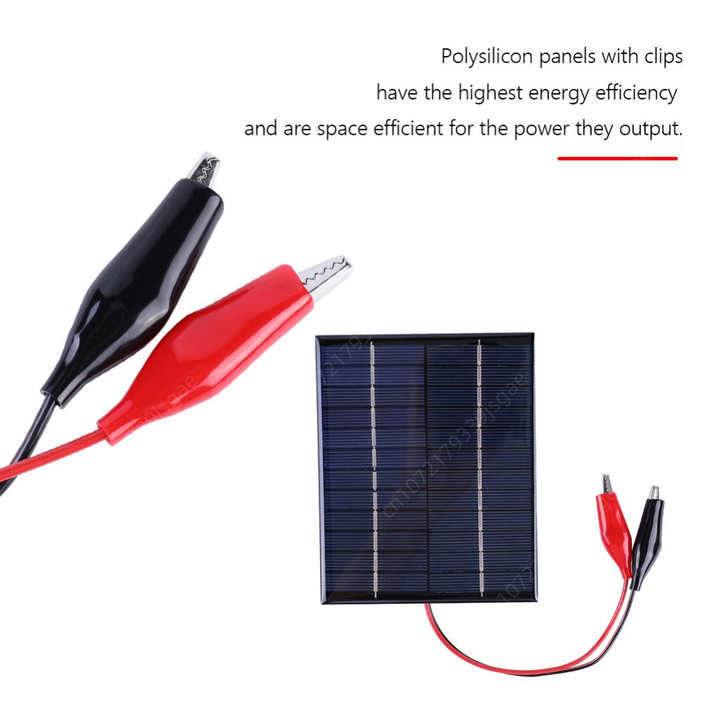 Wodoodporny Panel słoneczny 5W 12V przenośny DIY polikrzemowy Panel epoksydowy 5W 5V 3W 2V wysokowydajny ogniwo słoneczne do baterii 9-12V/3.7V