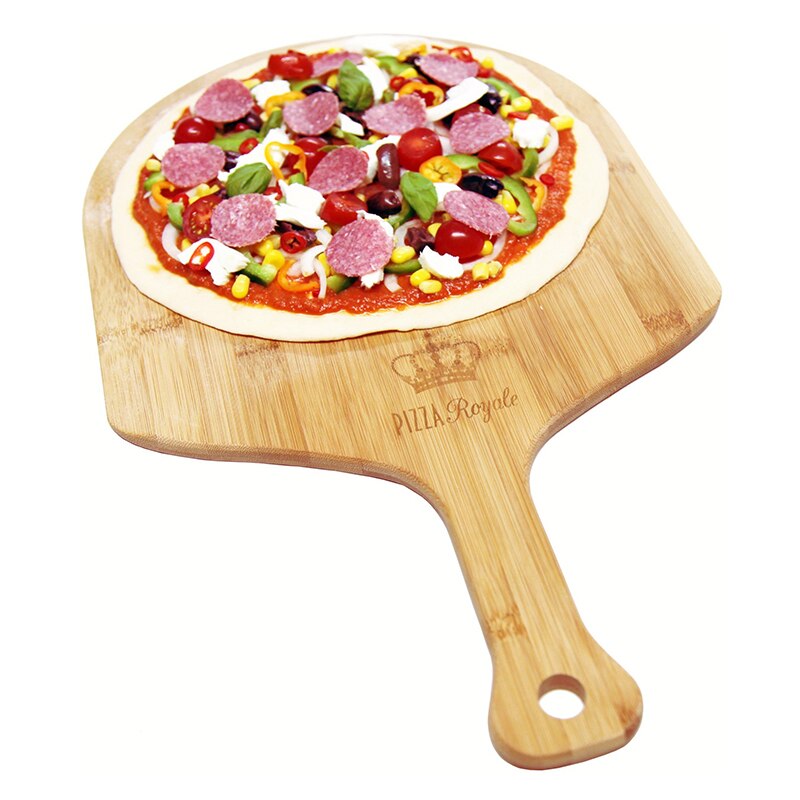 Premium Natuurlijke Bamboe/Houten Pizza Peel/Paddle Pizza Board Met Lange Handvat Hout Pizza Spade/Lifter Parstry gereedschap 040