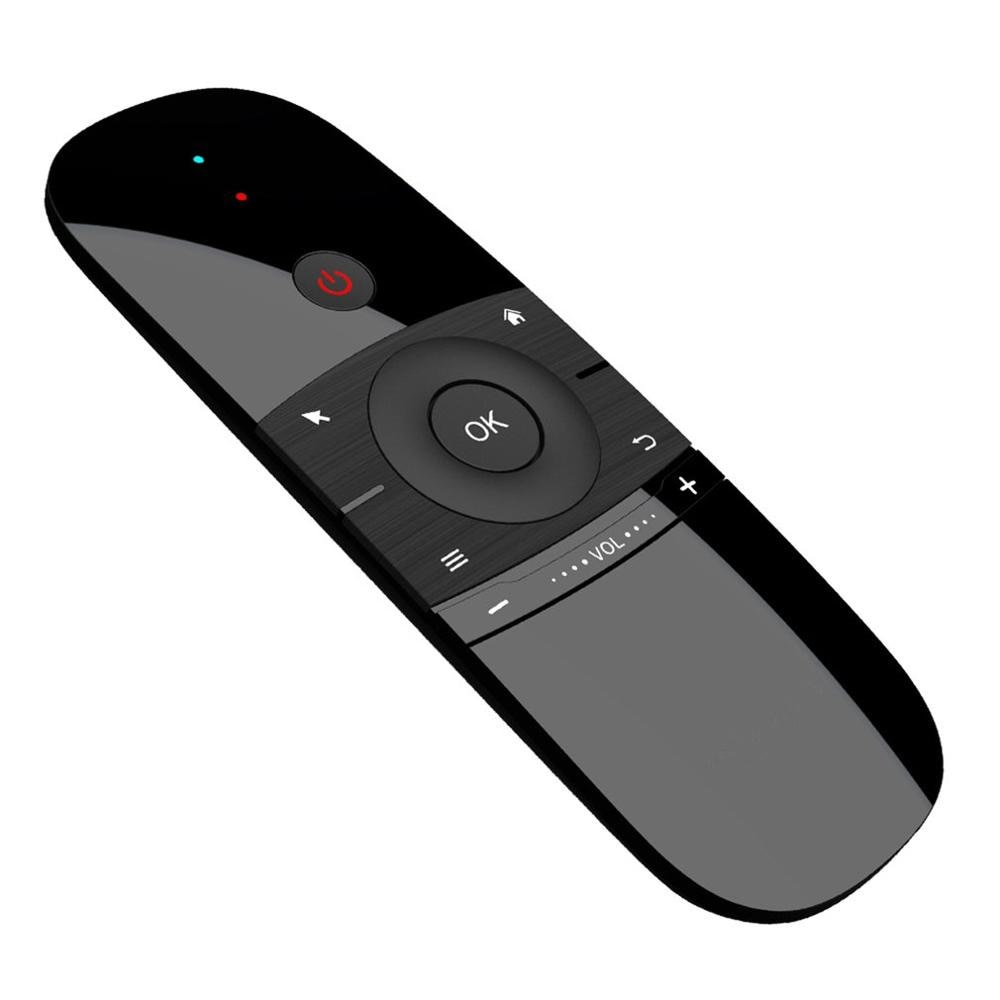 W1 2.4G Wireless Keyboard Air Mouse Rechargeble Mini Remote Control Fly Air Mouse For Android 9.0 8.1 TV Box/PC/TV