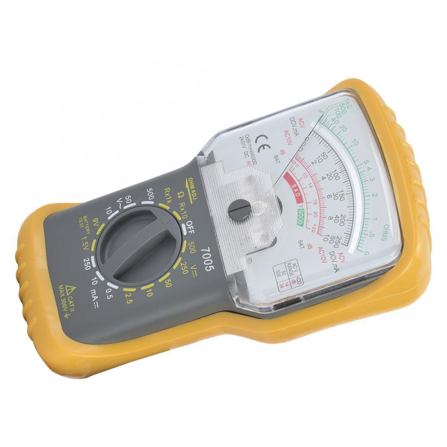 KT7005 Integrata Portatile gamma Manuale Multimetro Analogico con Coperchio di Protezione F0.5/250 V Compply con con EN61010 standard