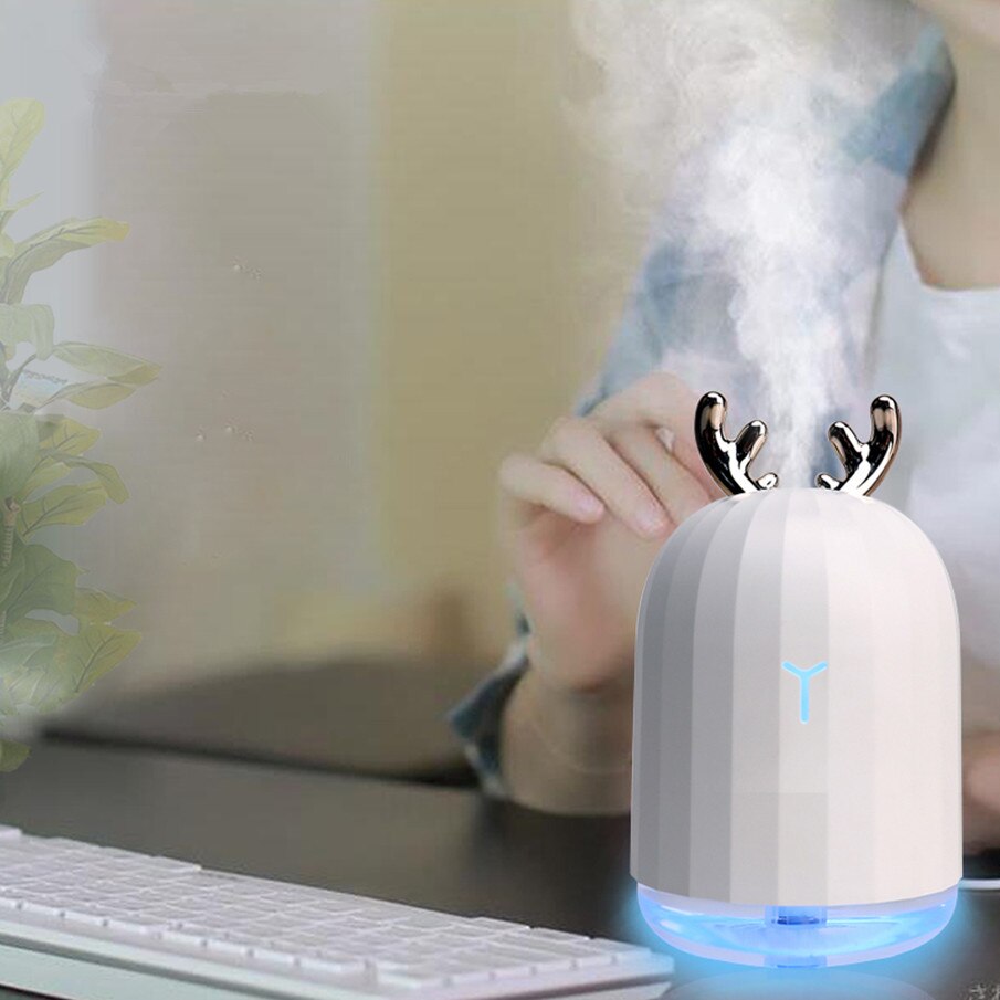 220Ml Usb Diffuser Aroma Essentiële Olie Auto Luchtbevochtiger Ultrasone 7 Color Change Led Night Light Cool Mist Voor thuis