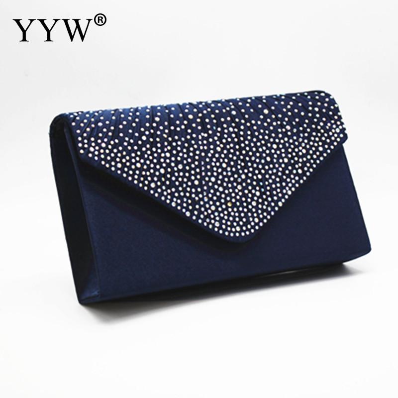 Purple Women Wedding Clutch Luxury Handbag Women Bags Clutch Female Yellow Summer Clutches Female Evening Prom Bag: dark blue