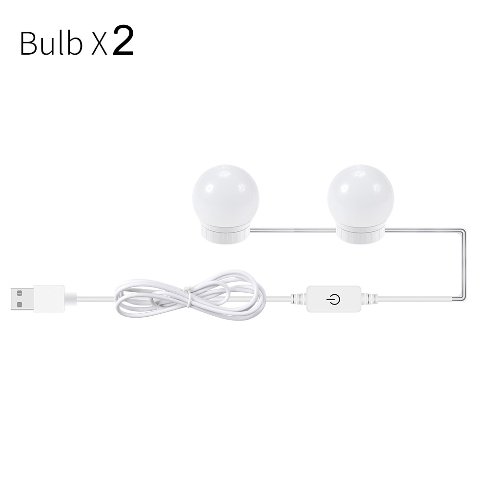 Makeup Mirror Light Bulb Stepless Dimmable Hollywood Cosmetic Mirror Light 12V Led Bulb 2pcs/ 6pcs/ 10pcs/ 14pcs Light Bulbs