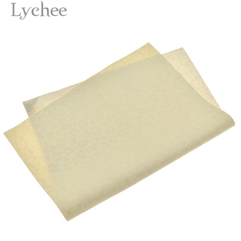 Lychee Life 29x21cm A4 Printed Leopard Faux PVC Leather Fabric Synthetic Leather DIY Material For Handbag Garments