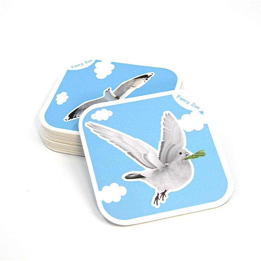 68 PCS 4D Animal Card Cartoon Card Toys Sensory 6 Ages Educational Card Fancy Veritable